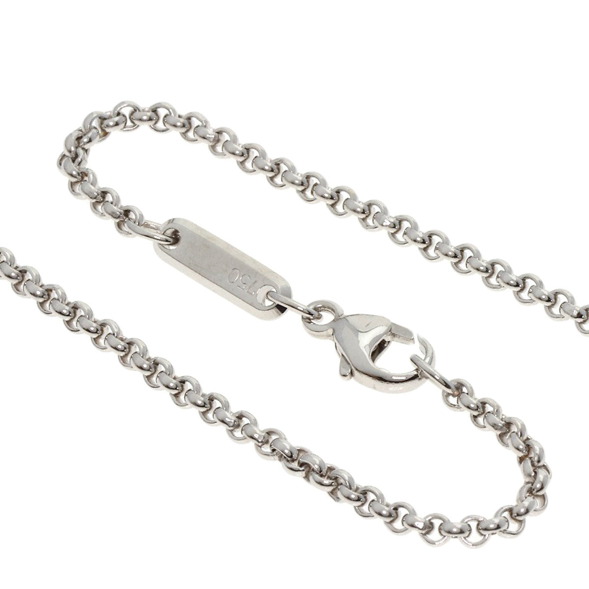 Chopard Happy diamond pink sapphire Necklace K18 White Gold Ladies [Used]