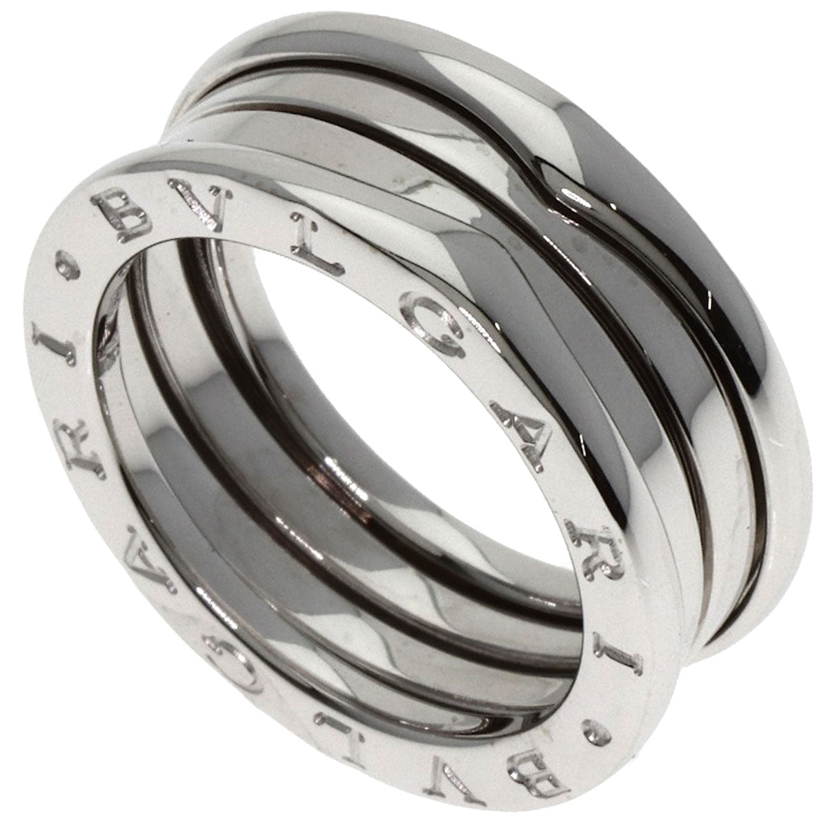 BVLGARI B.zero1 2 band #54 Ring K18 White Gold Ladies [Used]