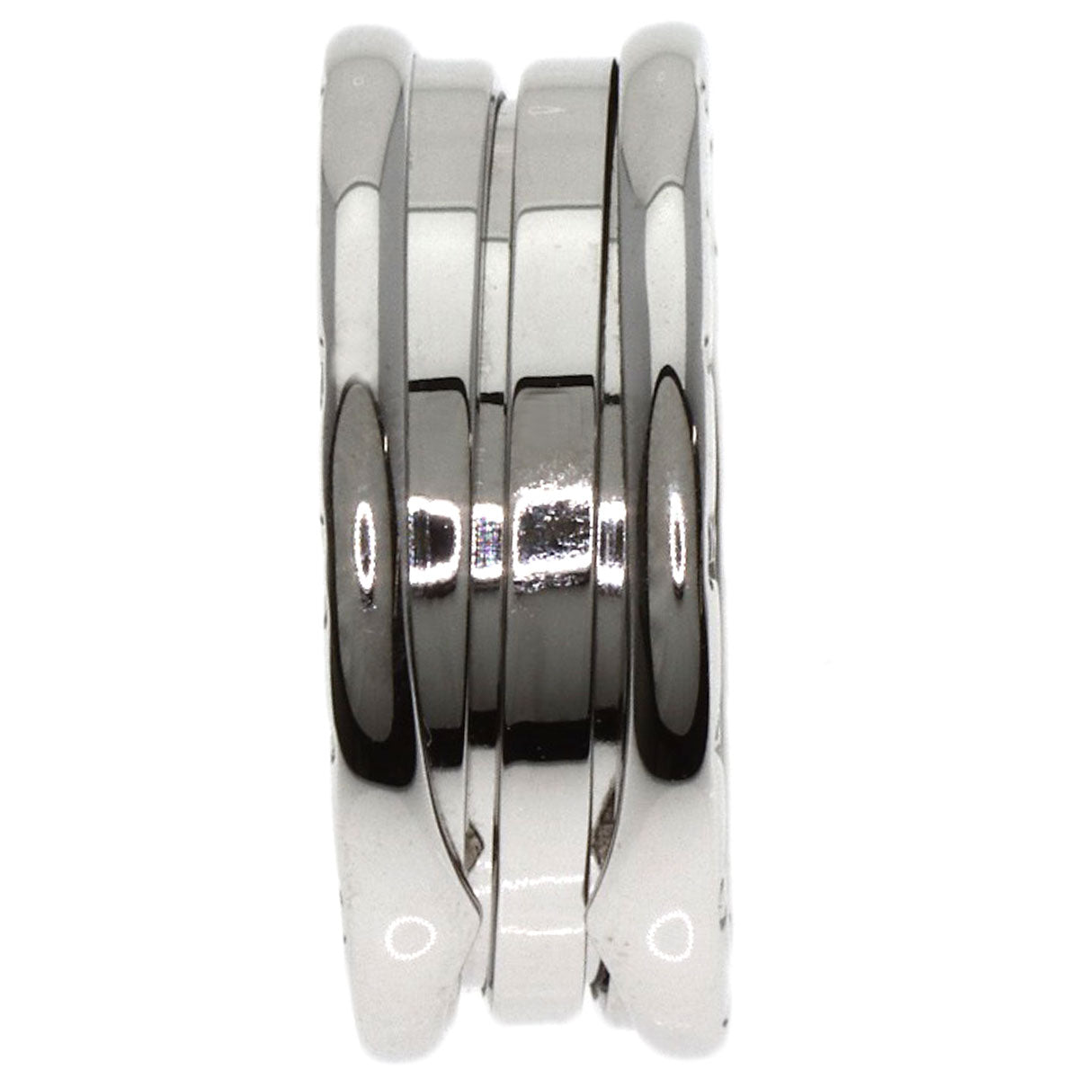 BVLGARI B.zero1 2 band #54 Ring K18 White Gold Ladies [Used]