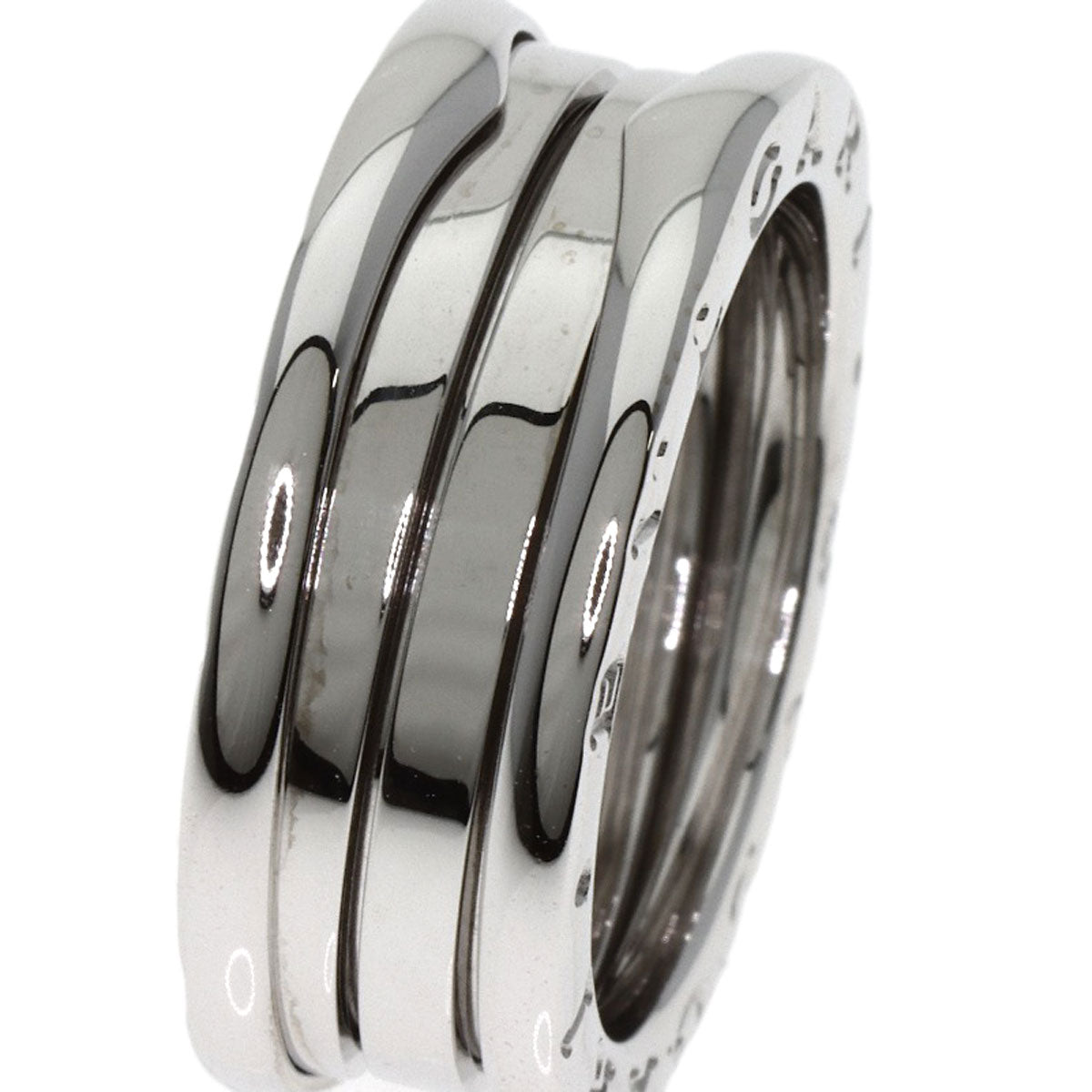 BVLGARI B.zero1 2 band #54 Ring K18 White Gold Ladies [Used]