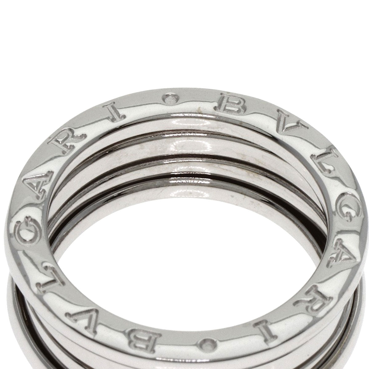 BVLGARI B.zero1 2 band #54 Ring K18 White Gold Ladies [Used]