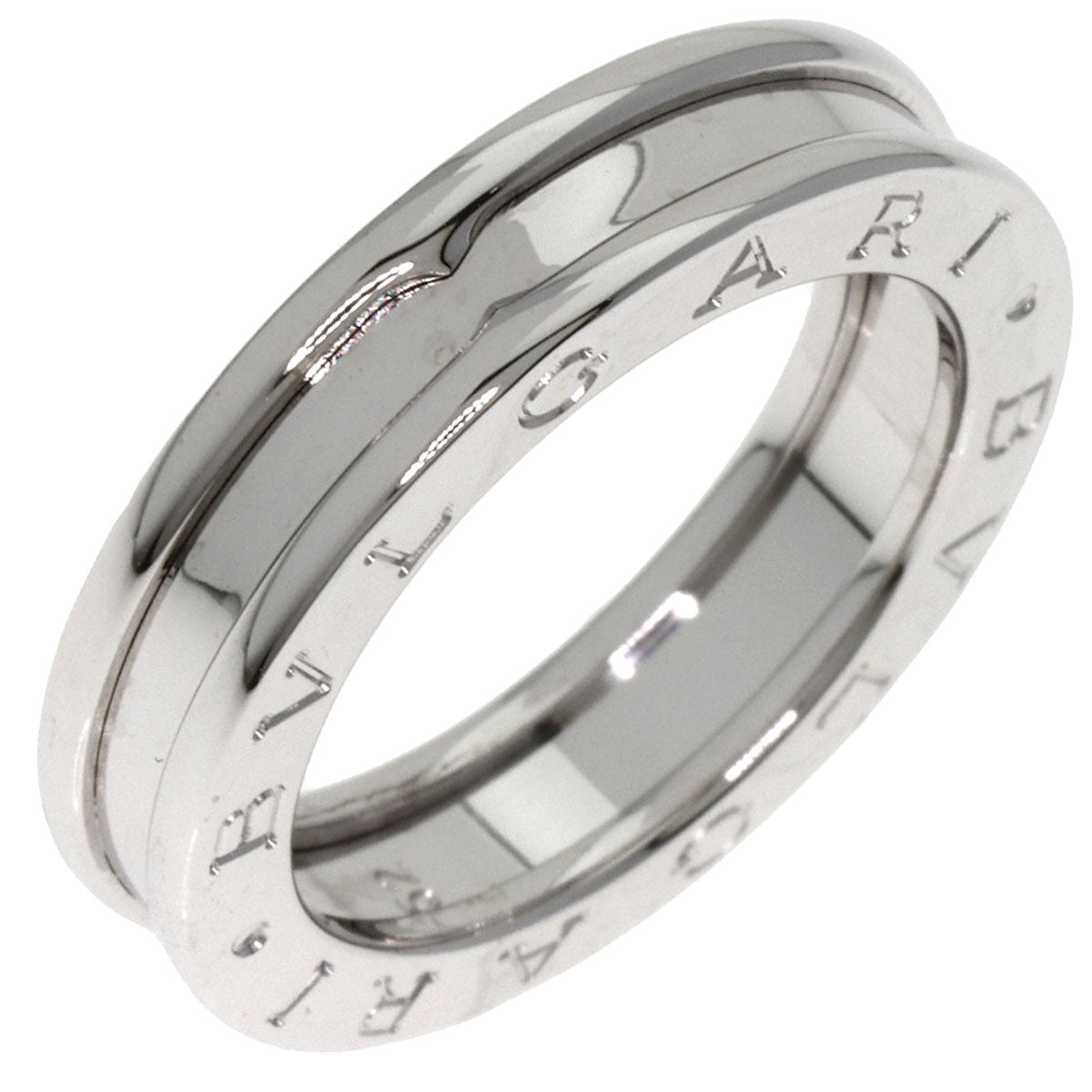 BVLGARI B.zero1 1 band XS #52 Ring K18 White Gold Ladies [Used]