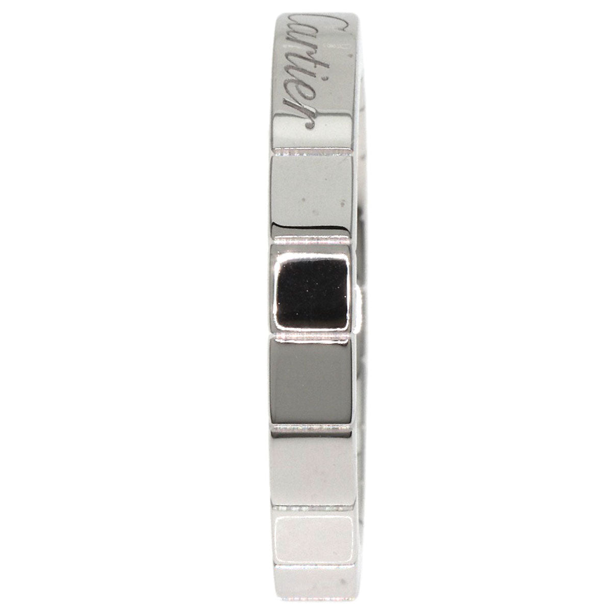 CARTIER Laniere # 51 Ring K18 White Gold Ladies [Used]