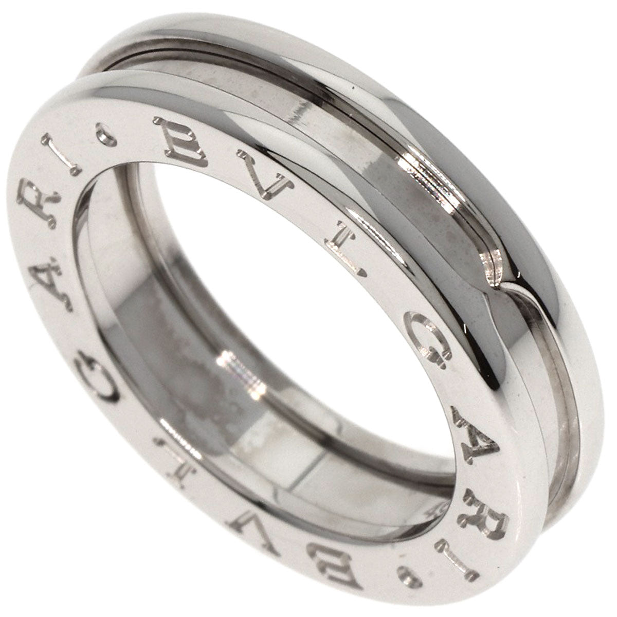BVLGARI B.zero1 1 band #49 Ring K18 White Gold Ladies [Used]