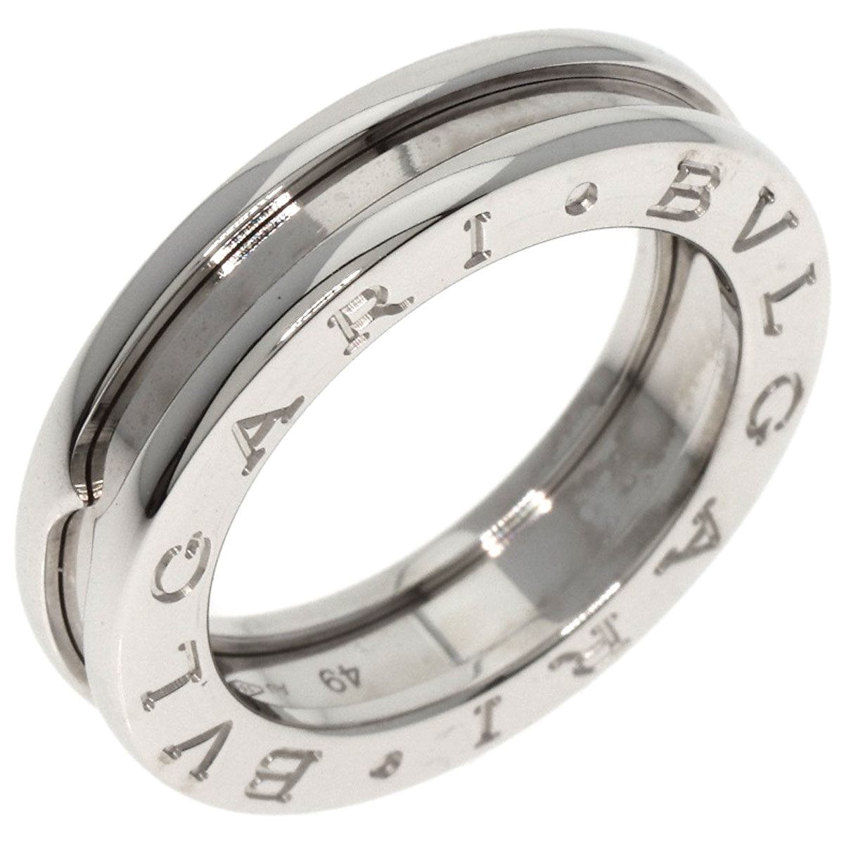 BVLGARI B.zero1 1 band #49 Ring K18 White Gold Ladies [Used]