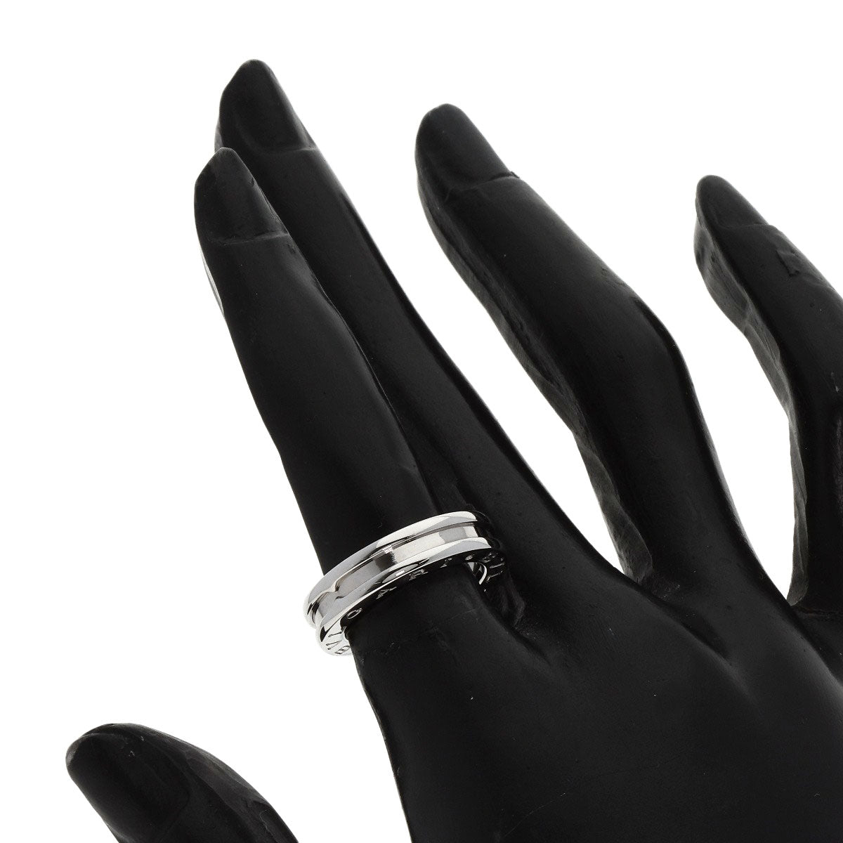 BVLGARI B.zero1 1 band #49 Ring K18 White Gold Ladies [Used]