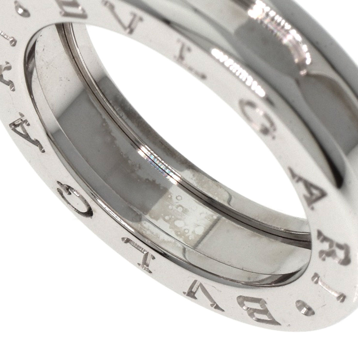 BVLGARI B.zero1 1 band #49 Ring K18 White Gold Ladies [Used]