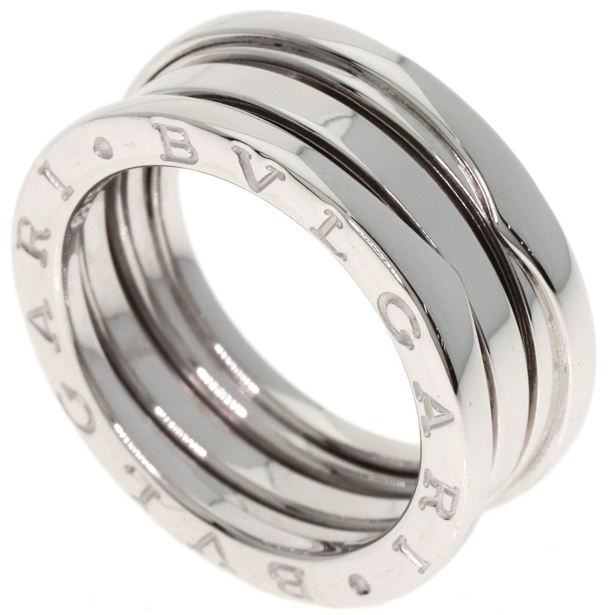 BVLGARI B.zero1 2 band #53 Ring K18 White Gold Ladies [Used]