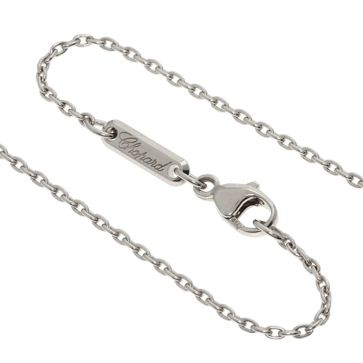 Chopard   Happy diamond Necklace  K18 White Gold Ladies [Used]