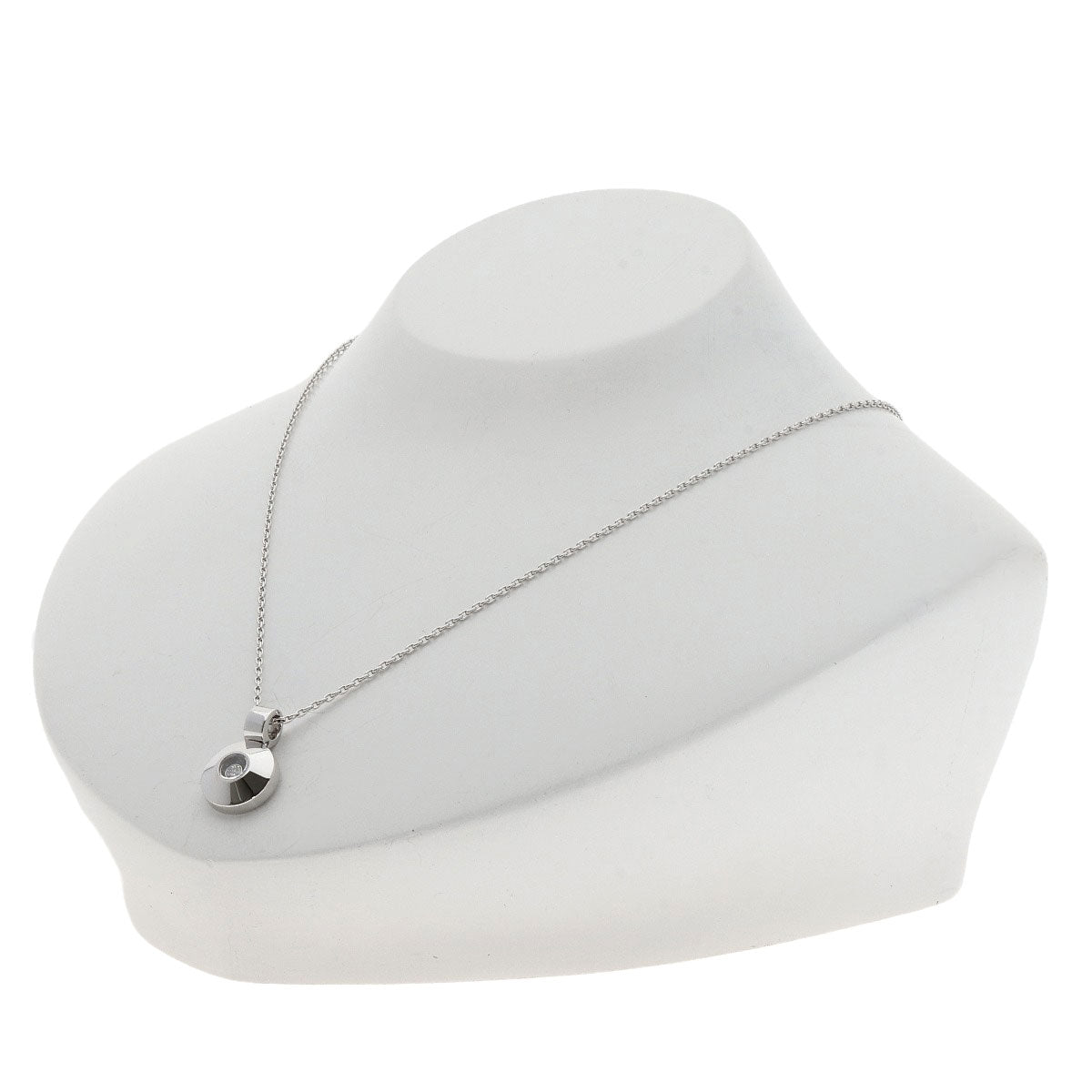 Chopard   Happy diamond Necklace  K18 White Gold Ladies [Used]
