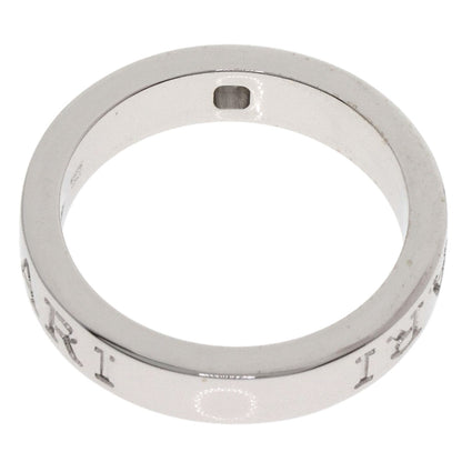 BVLGARI Double logo 1P Diamond Ring K18 White Gold Ladies [Used]