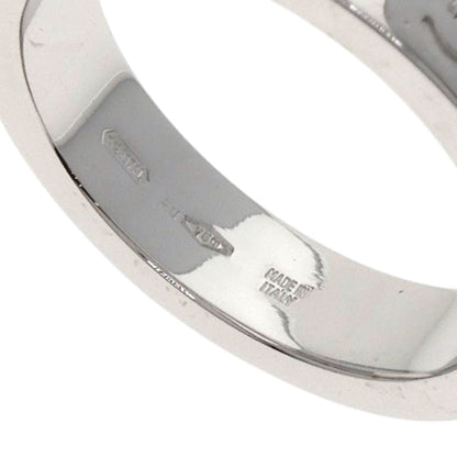 BVLGARI Double logo 1P Diamond Ring K18 White Gold Ladies [Used]