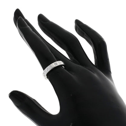 BVLGARI Double logo 1P Diamond Ring K18 White Gold Ladies [Used]