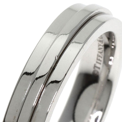 TIFFANY&Co. T TWO narrow Ring K18 White Gold Ladies [Used]