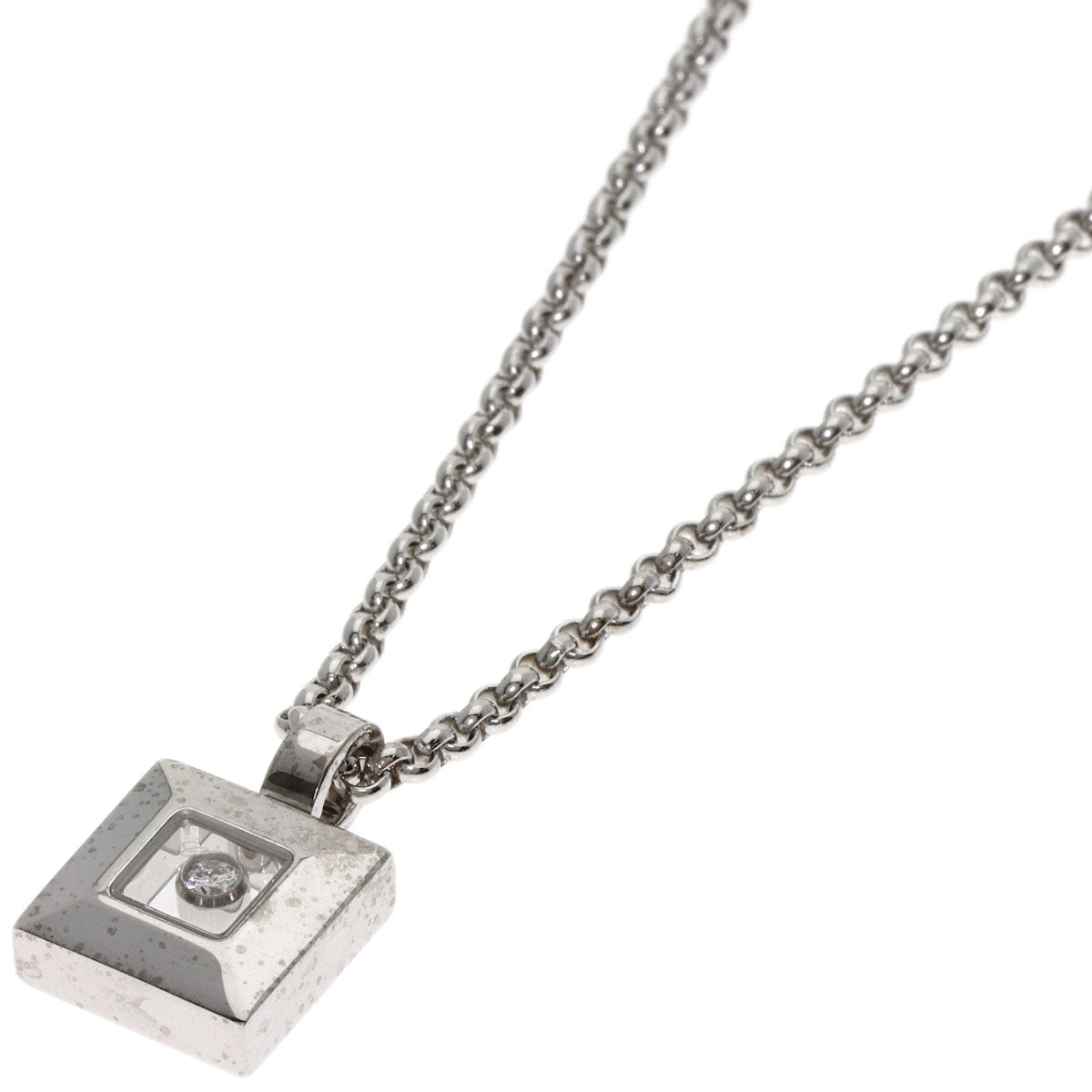 Chopard Happy diamond Necklace K18 White Gold Ladies [Used]
