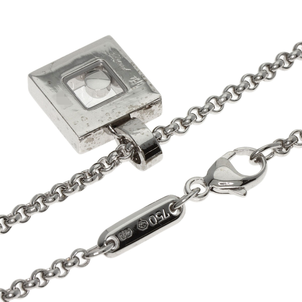 Chopard Happy diamond Necklace K18 White Gold Ladies [Used]
