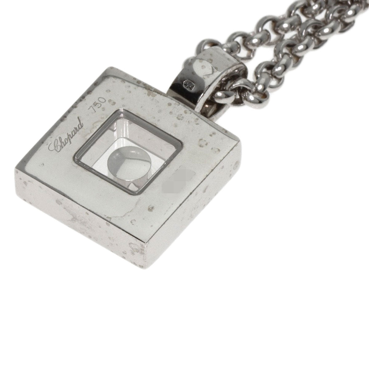 Chopard Happy diamond Necklace K18 White Gold Ladies [Used]