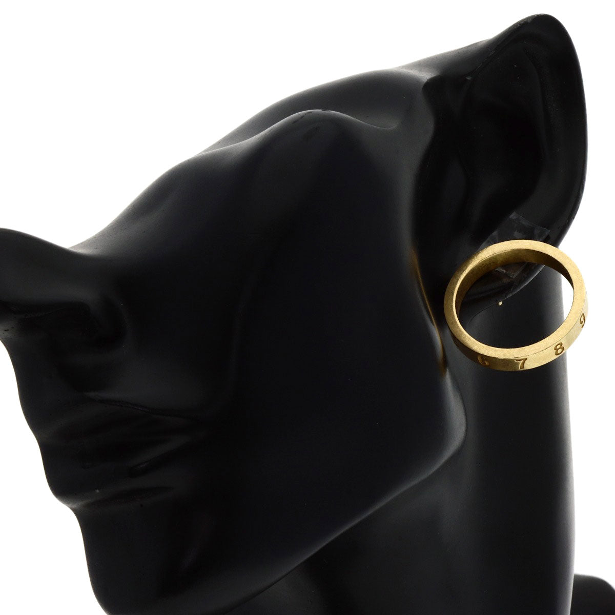 MaisonMargiela Numbering for one ear earring Silver Ladies [Used]