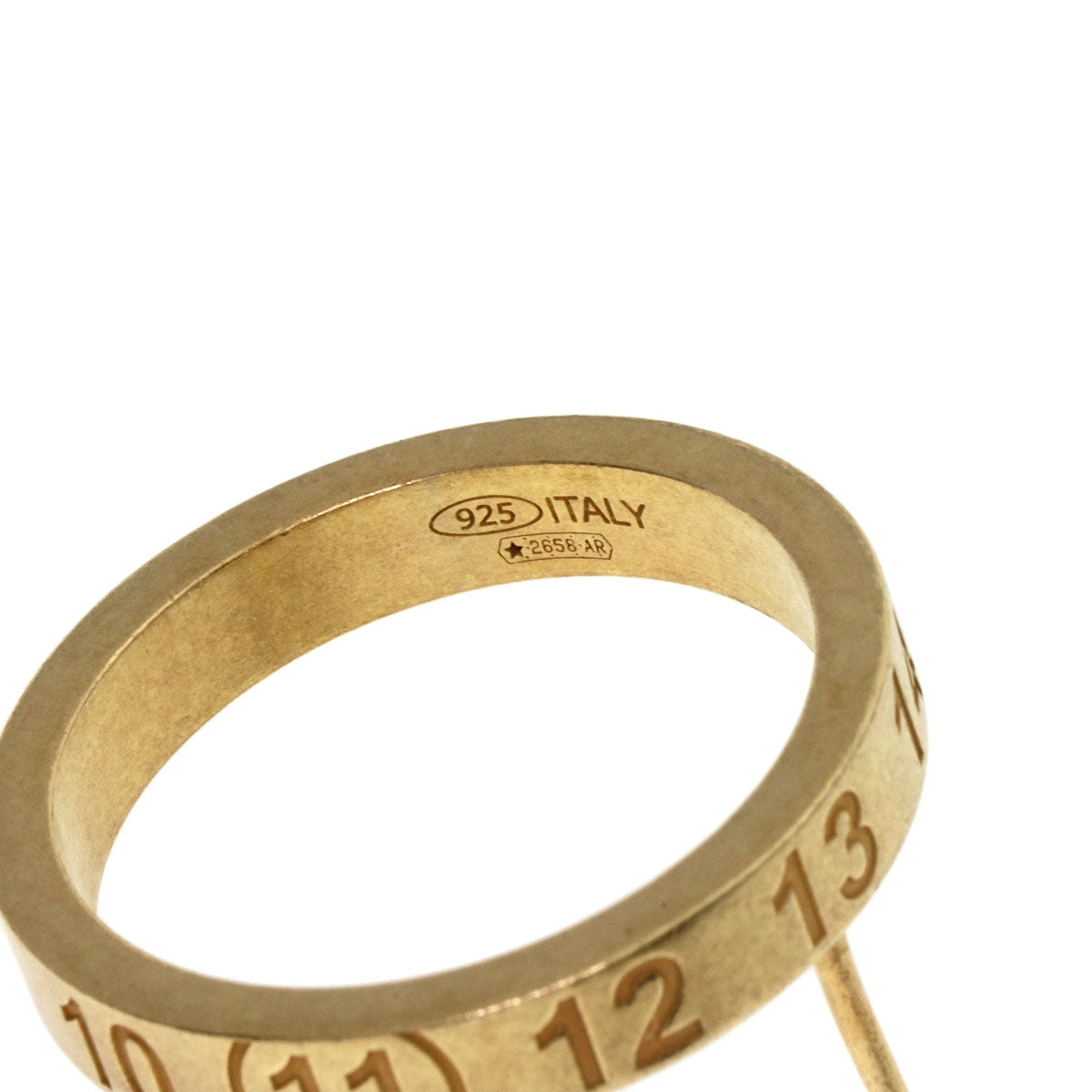 MaisonMargiela Numbering for one ear earring Silver Ladies [Used]