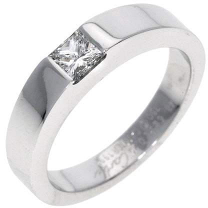 CARTIER Tank Diamond #48 Ring K18 White Gold Ladies [Used]