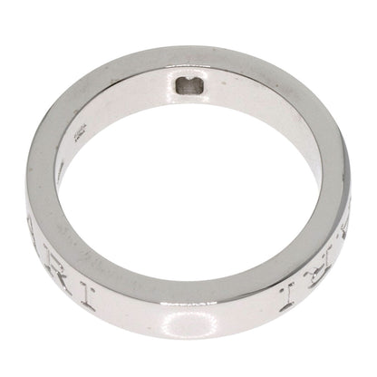BVLGARI Double logo 1P Diamond Ring K18 White Gold Ladies [Used]