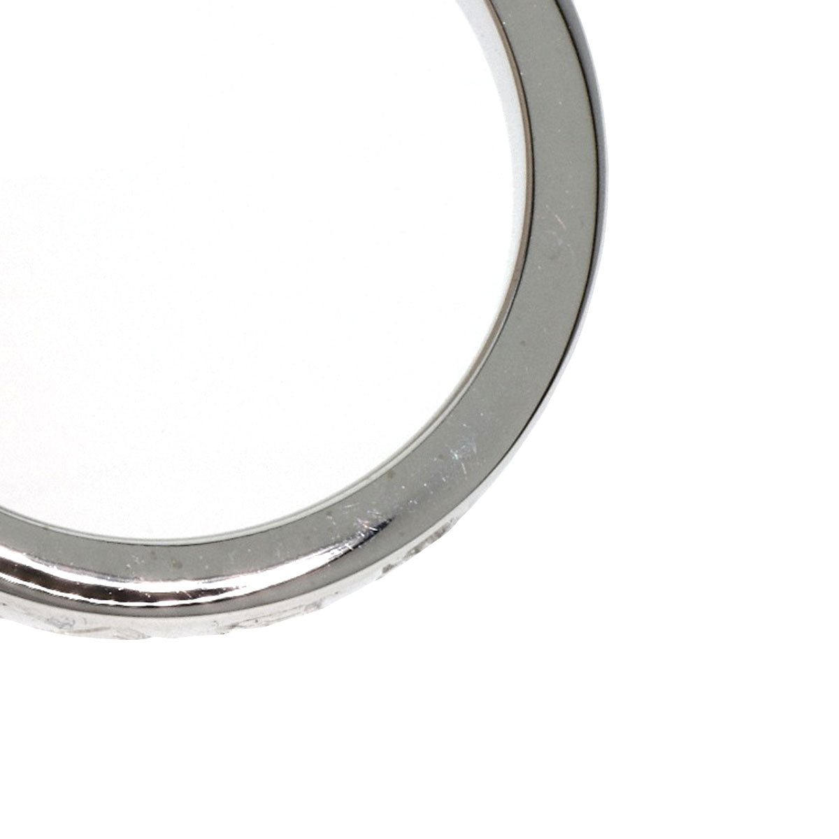 BVLGARI Double logo 1P Diamond Ring K18 White Gold Ladies [Used]