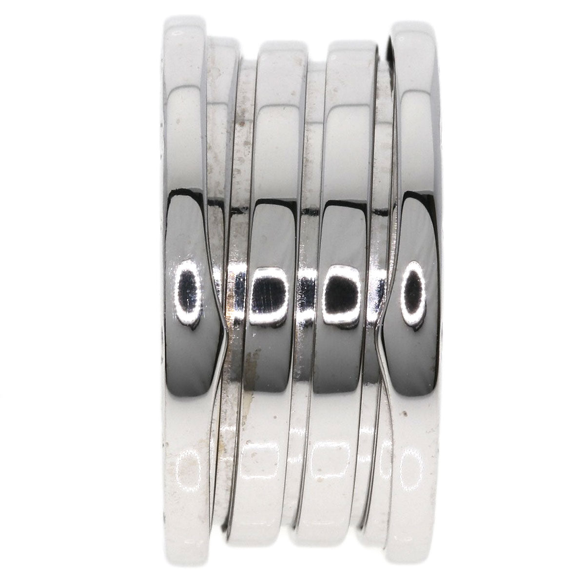 BVLGARI B.zero1 4 Band #57 Ring K18 White Gold Ladies [Used]