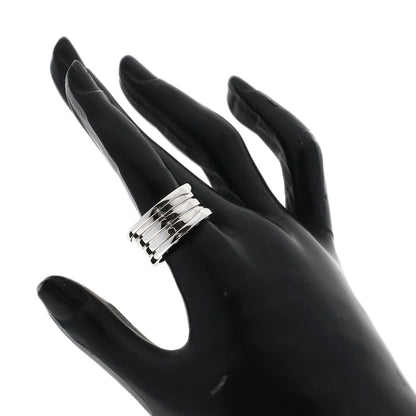 BVLGARI B.zero1 4 Band #57 Ring K18 White Gold Ladies [Used]