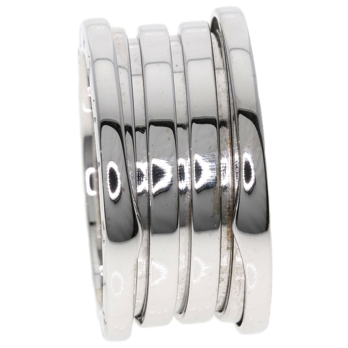 BVLGARI B.zero1 4 Band #57 Ring K18 White Gold Ladies [Used]
