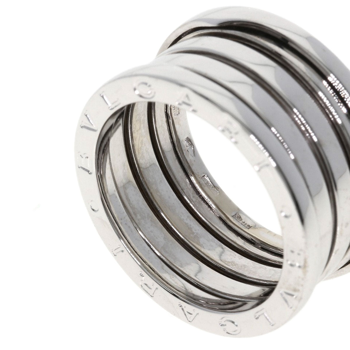 BVLGARI B.zero1 4 Band #57 Ring K18 White Gold Ladies [Used]