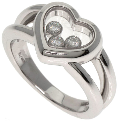 Chopard   Happy diamond heart motif 82/4611 Ring  K18 White Gold Ladies [Used]