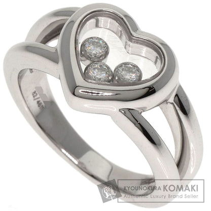 Chopard   Happy diamond heart motif 82/4611 Ring  K18 White Gold Ladies [Used]