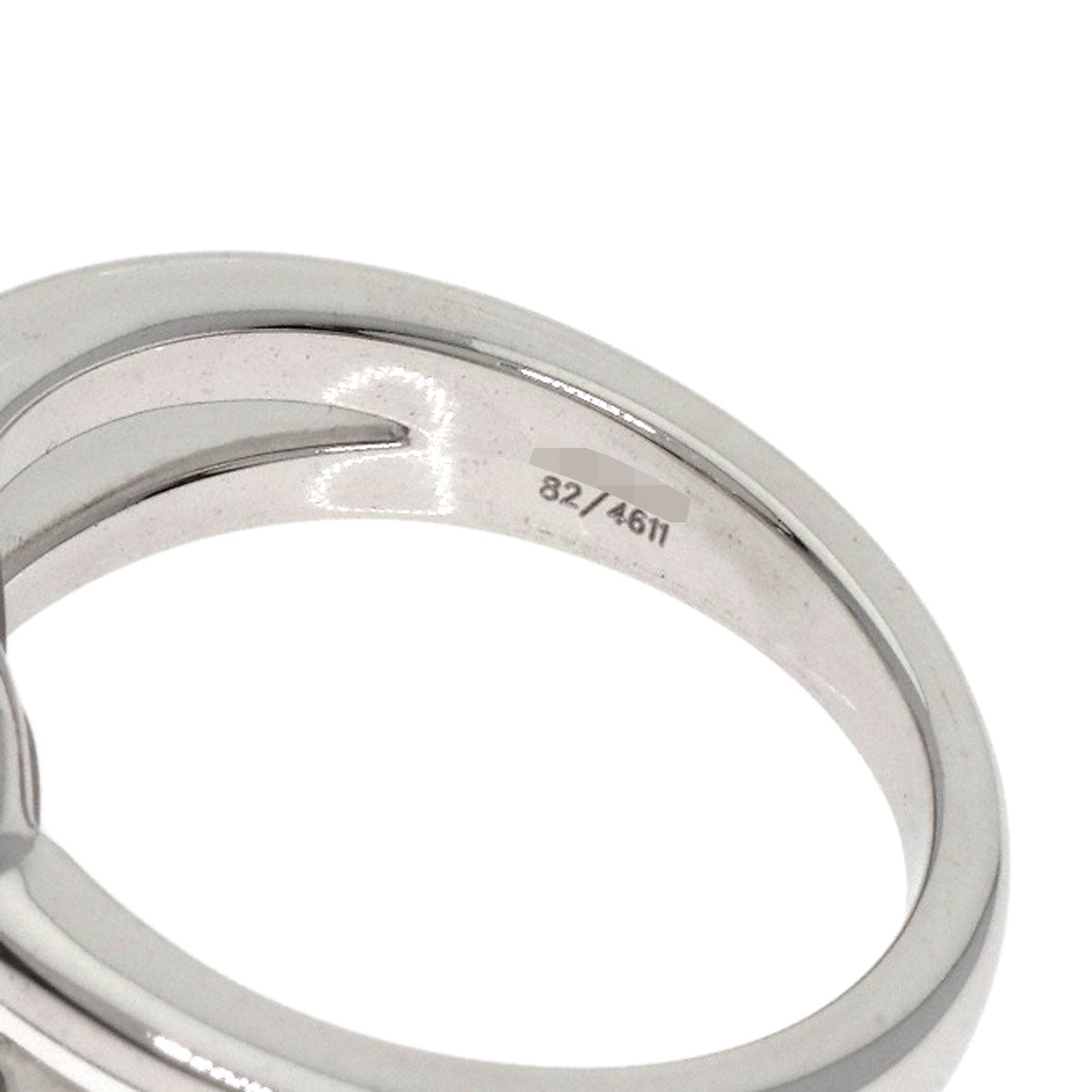Chopard   Happy diamond heart motif 82/4611 Ring  K18 White Gold Ladies [Used]