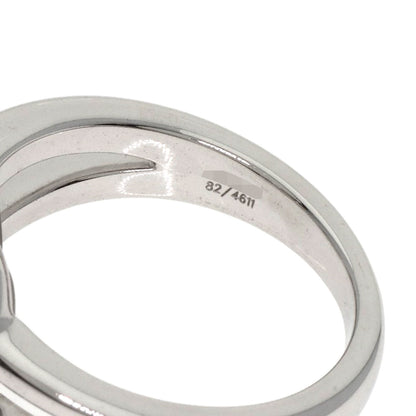 Chopard   Happy diamond heart motif 82/4611 Ring  K18 White Gold Ladies [Used]