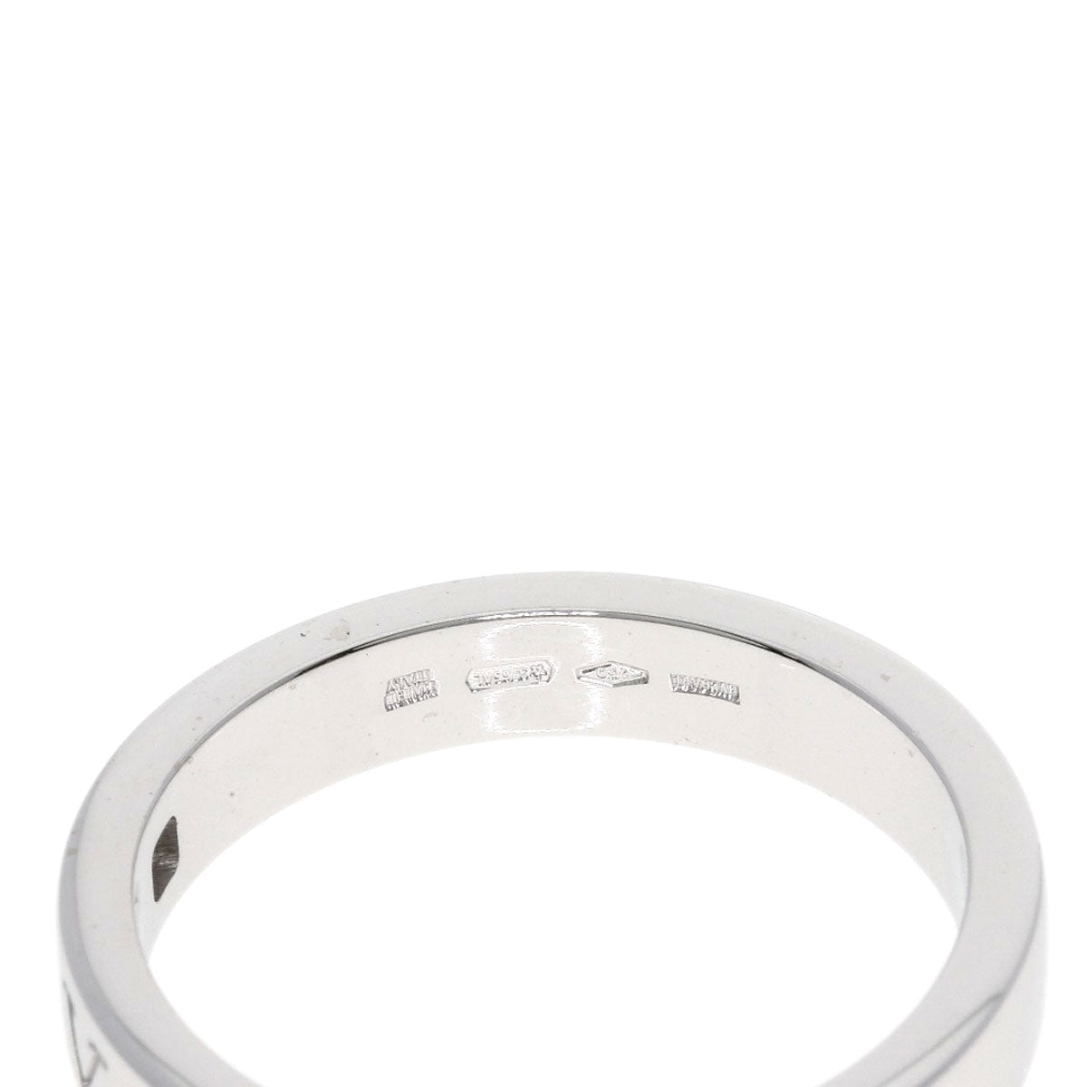 BVLGARI Double logo 1P Diamond Ring K18 White Gold Ladies [Used]