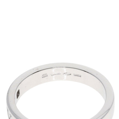 BVLGARI Double logo 1P Diamond Ring K18 White Gold Ladies [Used]