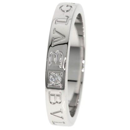 BVLGARI Double logo 1P Diamond Ring K18 White Gold Ladies [Used]
