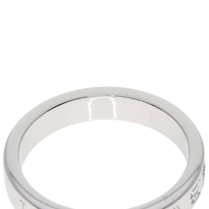 BVLGARI Double logo 1P Diamond Ring K18 White Gold Ladies [Used]