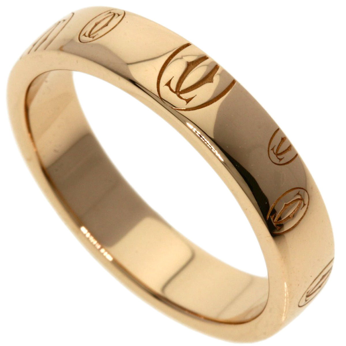 CARTIER   Happy birthday # 50 Ring  K18 Pink Gold Ladies [Used]