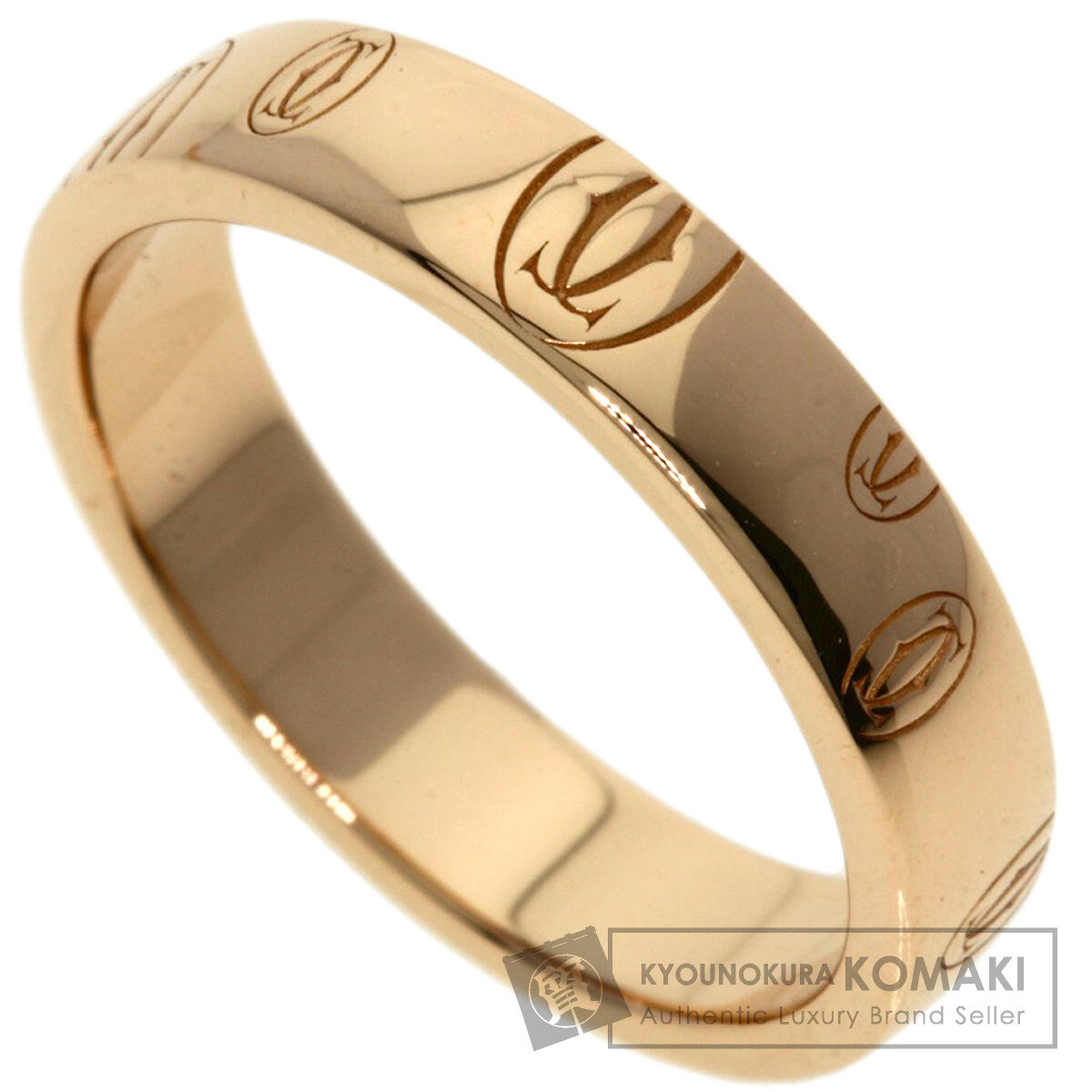 CARTIER   Happy birthday # 50 Ring  K18 Pink Gold Ladies [Used]