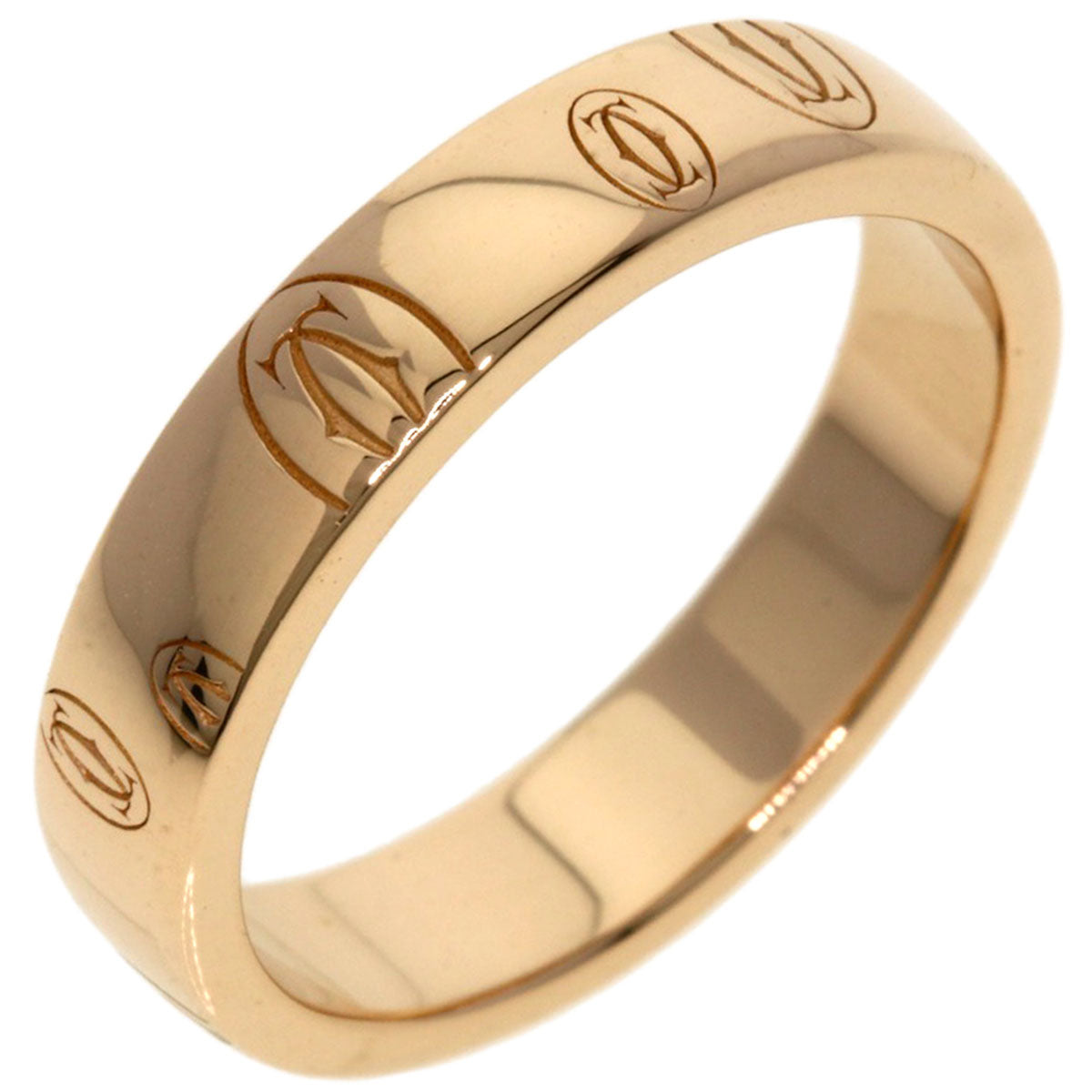 CARTIER   Happy birthday # 50 Ring  K18 Pink Gold Ladies [Used]