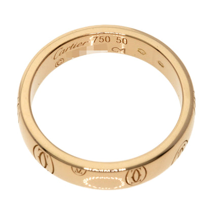 CARTIER   Happy birthday # 50 Ring  K18 Pink Gold Ladies [Used]