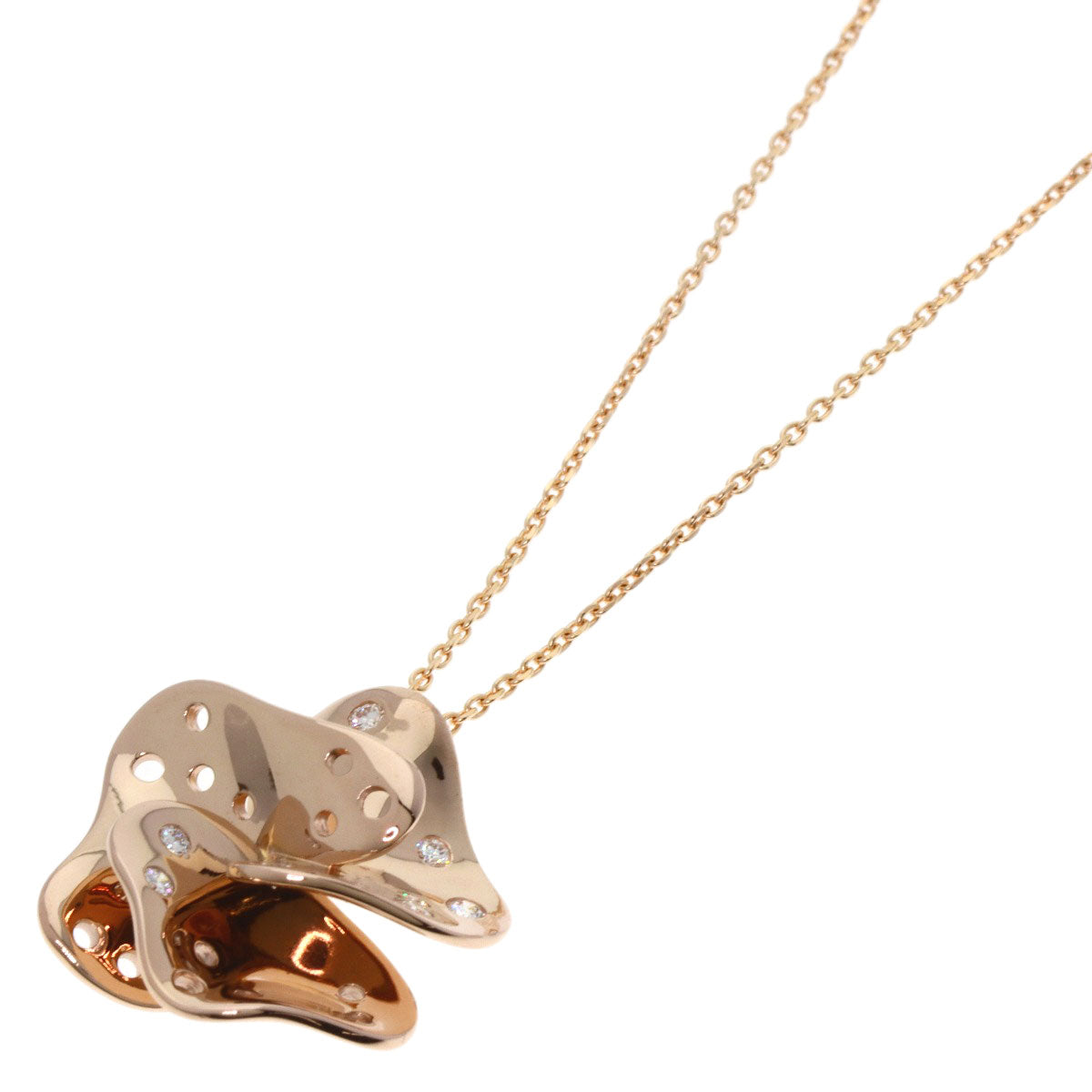 TASAKI Diamond Necklace Sakura Gold 18K Pink GoldLadies [Used]