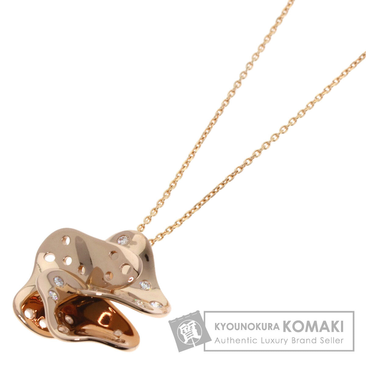 TASAKI Diamond Necklace Sakura Gold 18K Pink GoldLadies [Used]