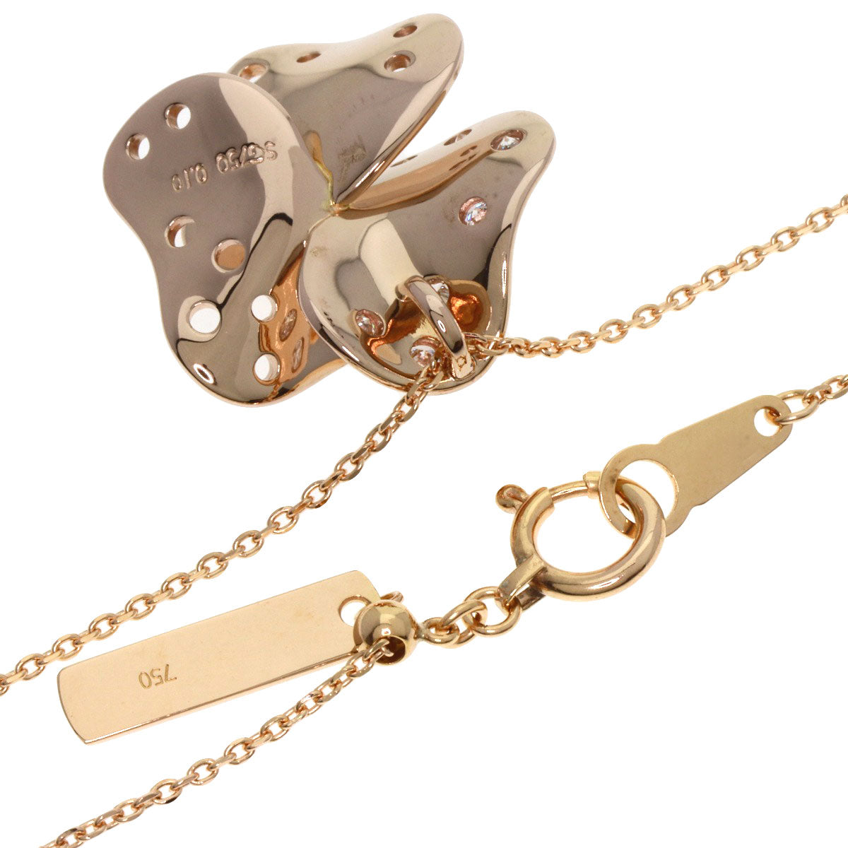 TASAKI Diamond Necklace Sakura Gold 18K Pink GoldLadies [Used]