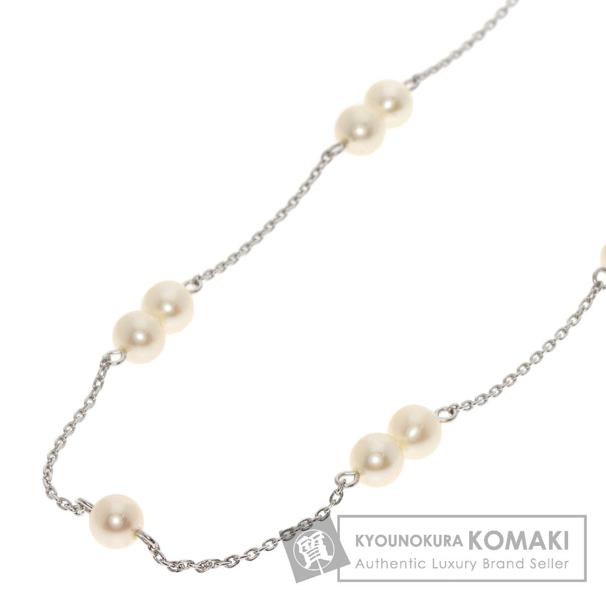 TASAKI   Station Pearl Pearl Necklace  K18 White Gold Ladies [Used]