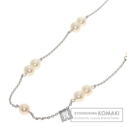 TASAKI   Station Pearl Pearl Necklace  K18 White Gold Ladies [Used]