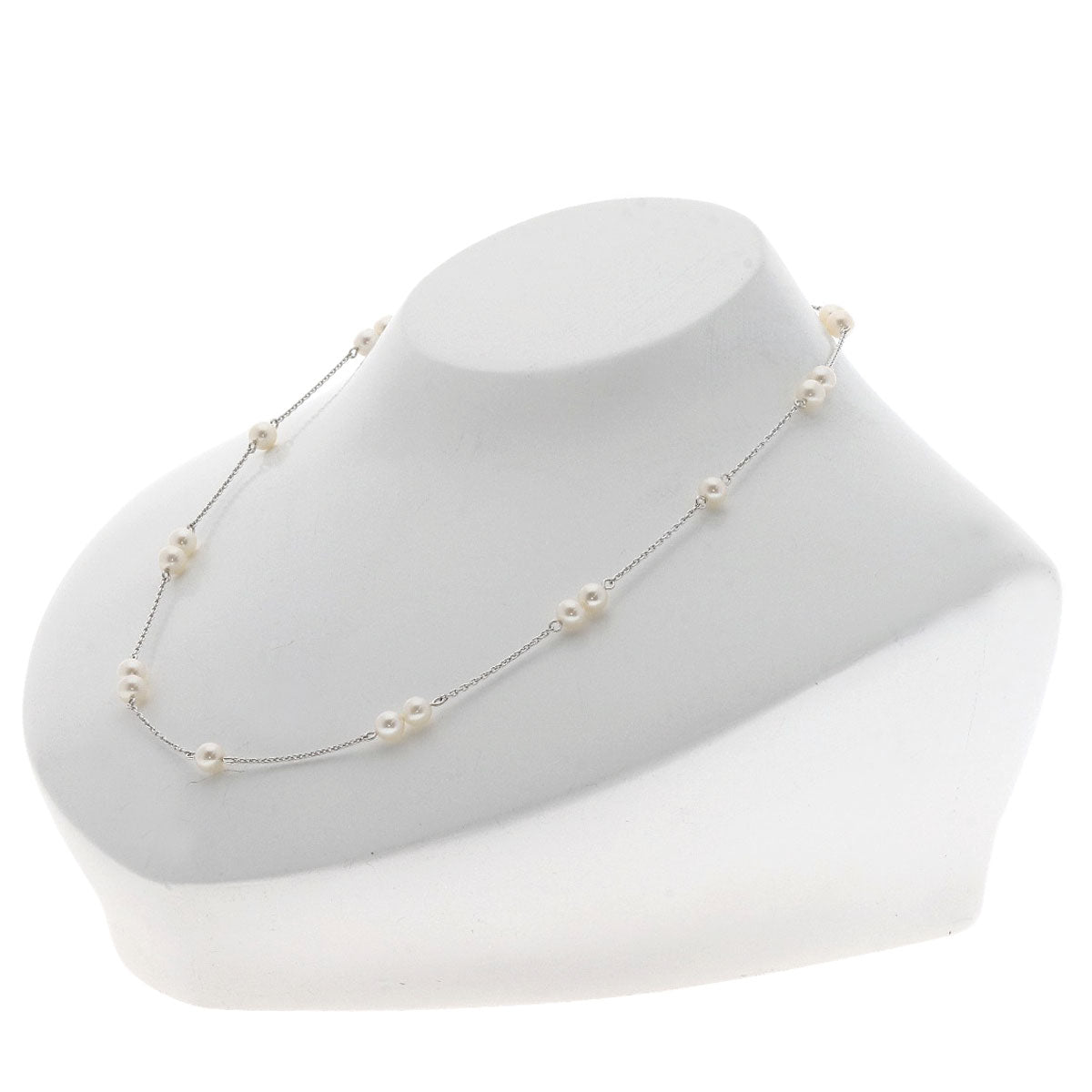 TASAKI   Station Pearl Pearl Necklace  K18 White Gold Ladies [Used]