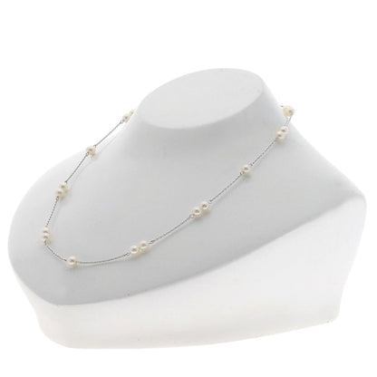 TASAKI   Station Pearl Pearl Necklace  K18 White Gold Ladies [Used]
