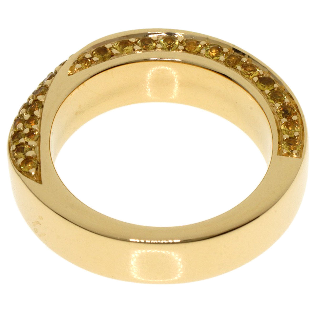 MAUBOUSSIN Yellow Sapphire #52 Ring K18 Yellow Gold Ladies [Used]